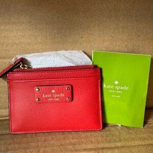 Kate Spade Red Leather Wallet